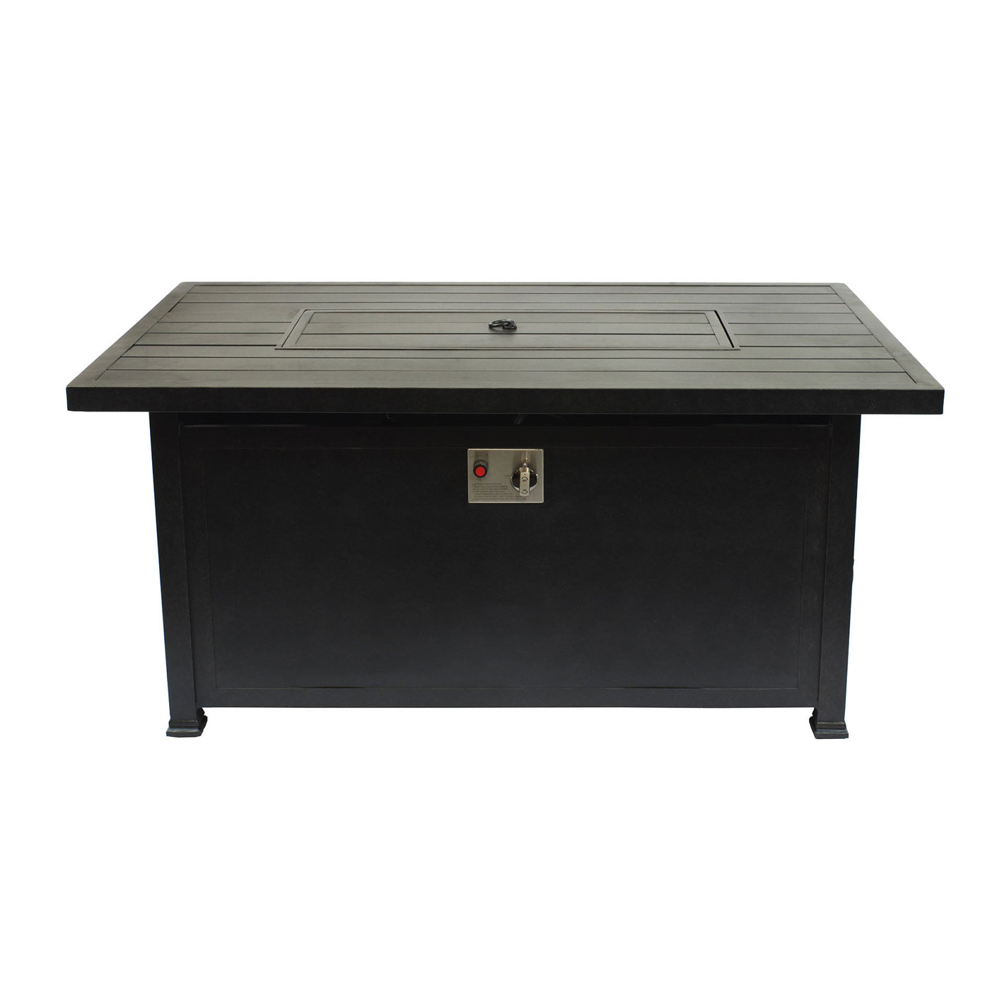 52" x 32" Rectangle Chat Wrap Firepit Table Top + Base W/Burner (Container Order Only)