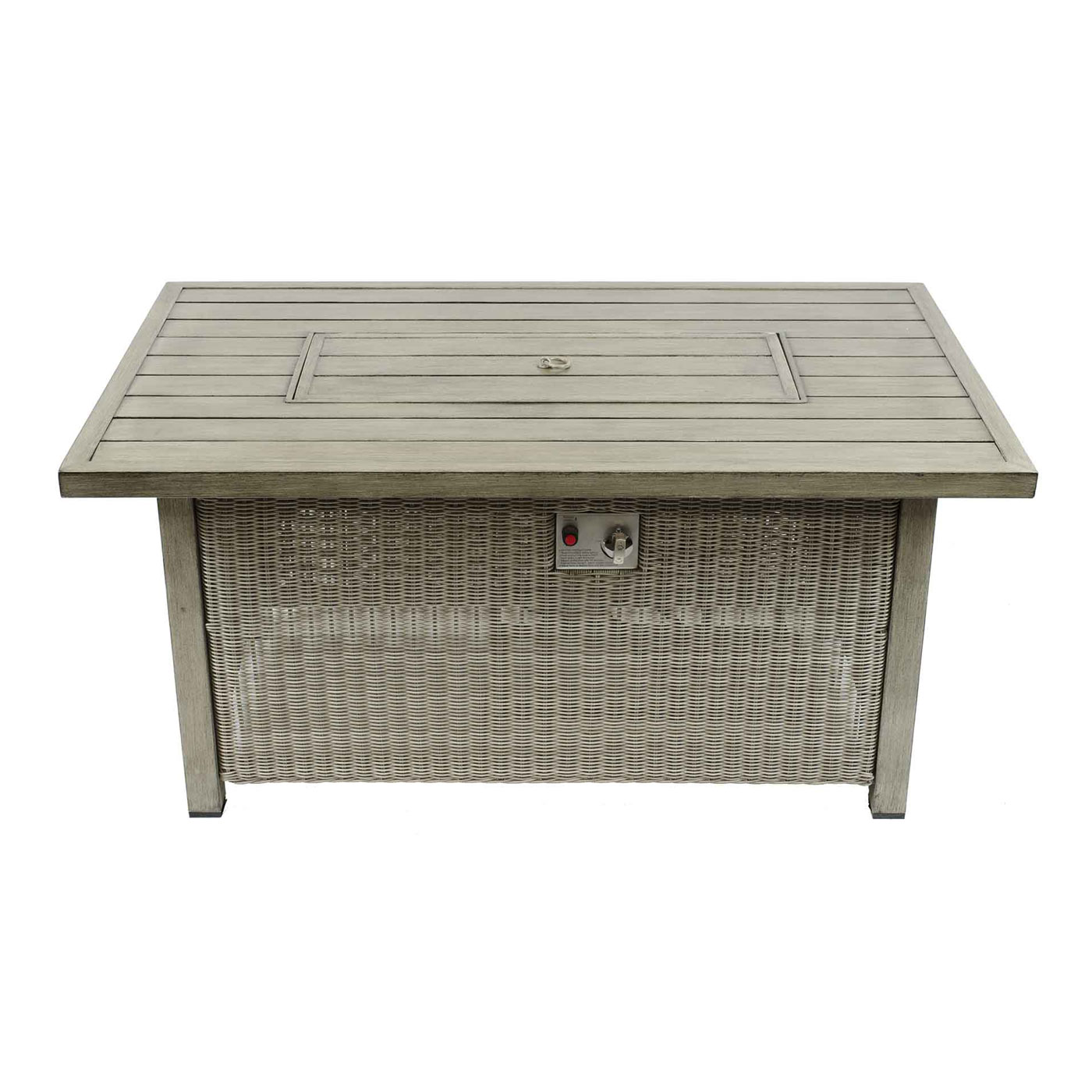 52" x 32" Rectangle Firepit Table Athena Light (Container Order only)