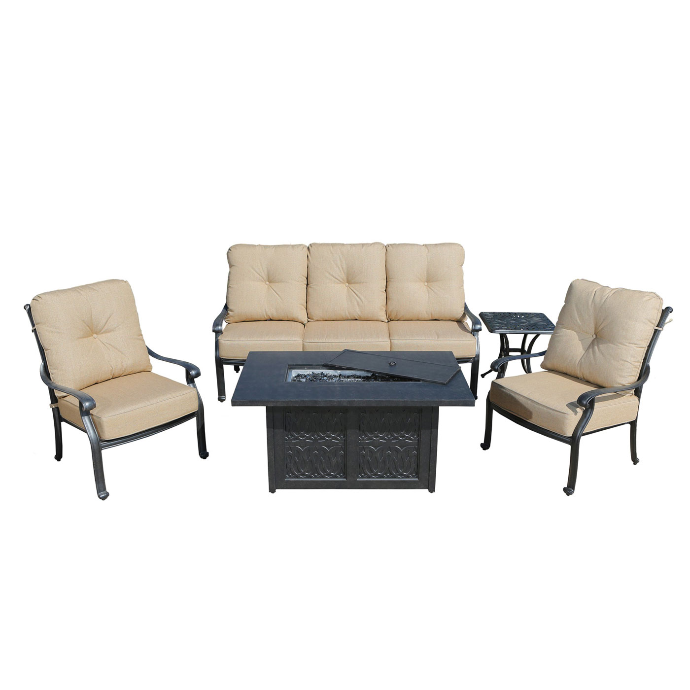 5PC Sofa Set with Fire Table (Classic) (Container Order Only)