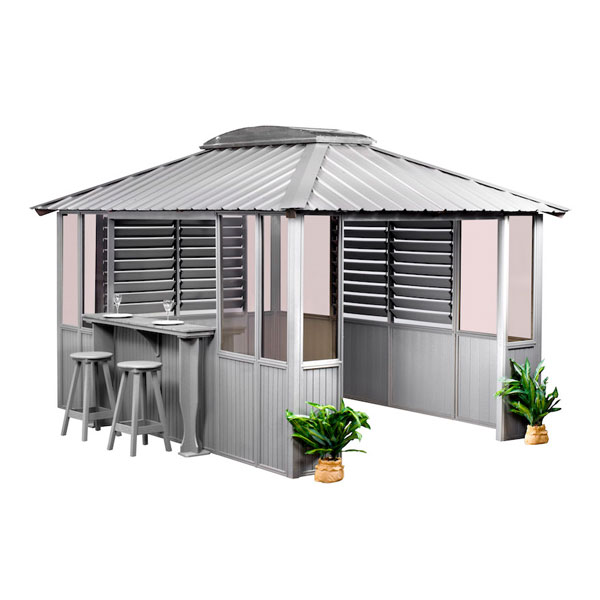 14 X 14 Coastal Gray Gazebo