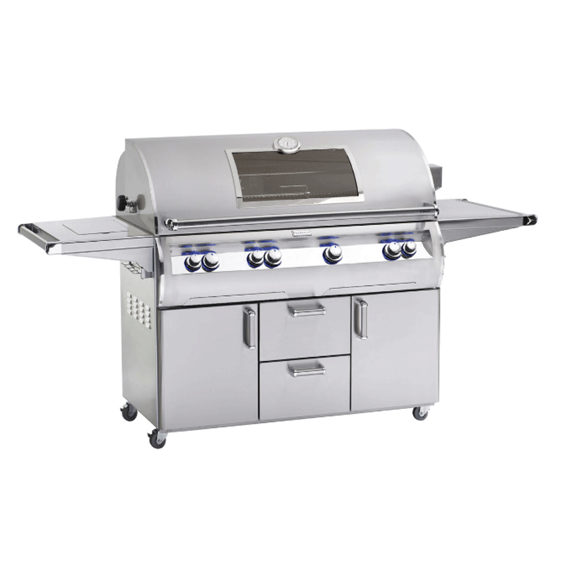 Echelon E1060s Portable Grill Analog Thermometer and Single Sideburner