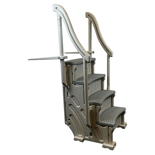 Aboveground Curve Inpool Step System