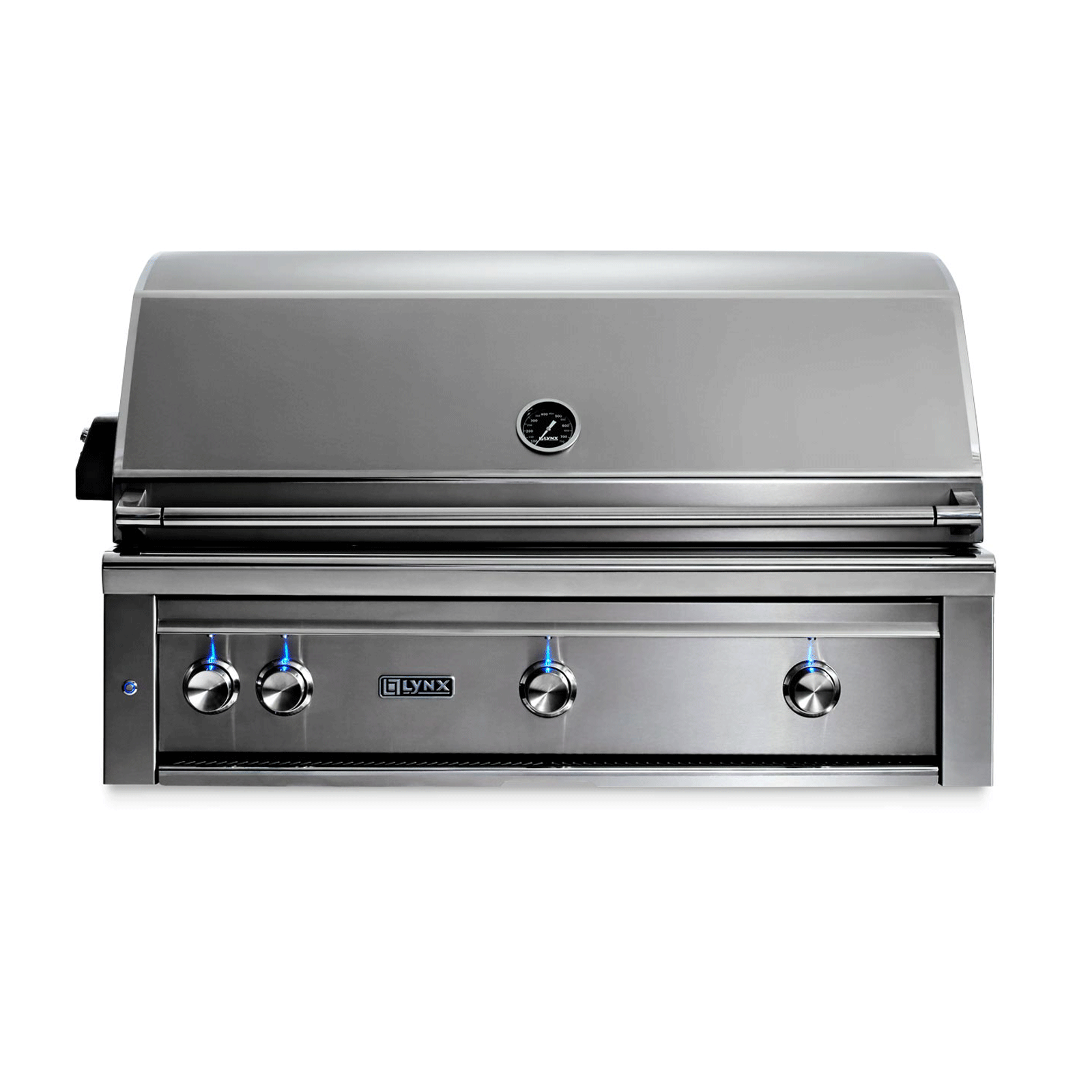 42 Inch Professional Built In Grill With 1 Trident Infrared Burner and 2 Ceramic Burners and Rotisserie (L42TR)