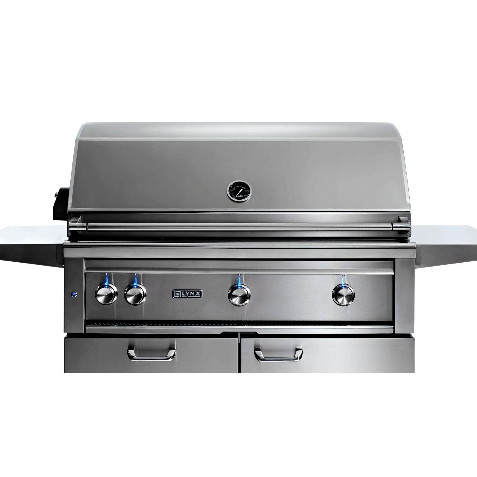 42 Inch Professional Freestanding Grill With 1 Trident Infrared Burner and 2 Ceramic Burners and Rotisserie (L42TRF)