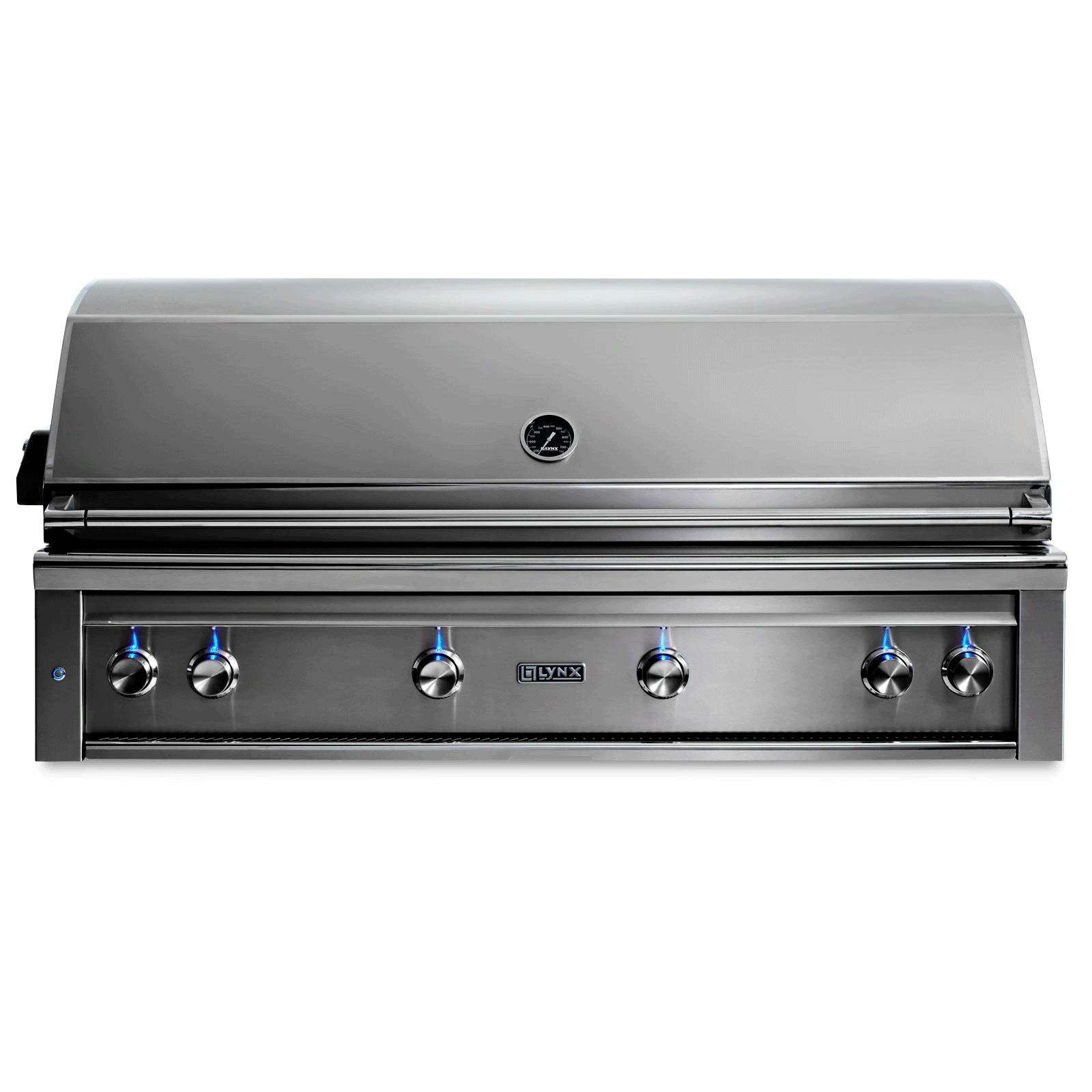 54 Inch Professional Built-In Grill With 1 Trident Infrared Burner and 3 Ceramic Burners and Rotisserie (L54TR)