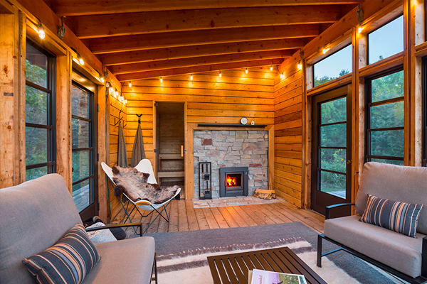 Custom-Cut Outdoor Saunas