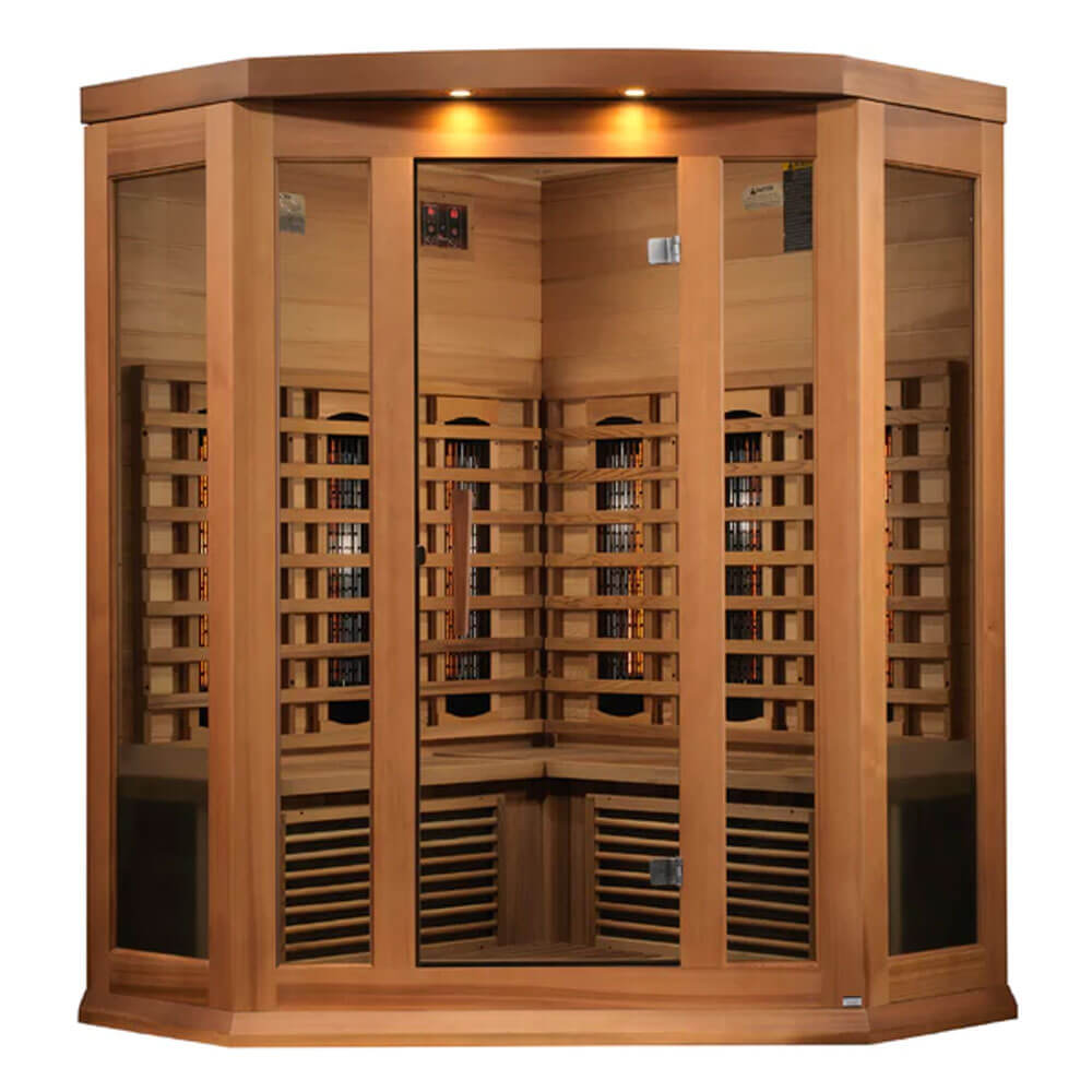 2023 Maxxus 3 Person Full Spectrum Infrared Sauna - Canadian Red Cedar